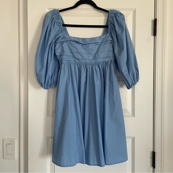 Abercrombie & Fitch Dresses & Skirts - Abercrombie & Fitch Baby Blue Emerson Puff Sleeve Mini Dress